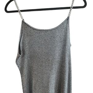 No Boundaries Gray Asymmetrical Sleeveless Camisole
